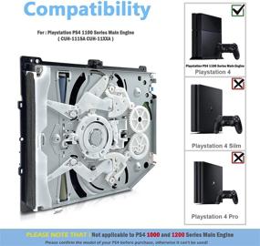 img 2 attached to 📀 Replacement Portable CD Disc Drive with Blu-ray DVD for PS4 1100, Circuit Board KES-490A KEM-490AAA Laser, CUH-1115A CUH-11XXA Enclosure for Sony Playstation 4