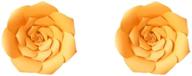 🎉 vibrant 8inch orange paper pom poms - perfect diy craft for wedding, baby shower, birthday & home decoration logo