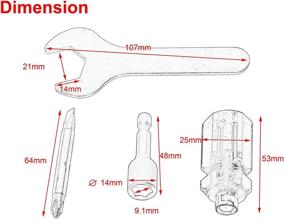 img 1 attached to 🔧 Инструмент для замены сопла принтера 3D MK10 M7 - ключ-отвертка для замены гаек на шпинделе