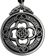 🛡️ pewter celtic knot warrior shield pendant necklace: unleash your inner celtic warrior! logo
