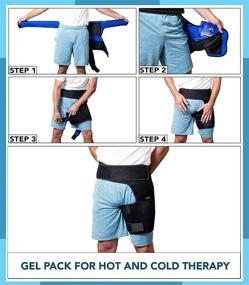 img 2 attached to 🩹 Sciatica & Nerve Pain Relief Sleeve with Hot & Ice Gel Pack - Hip, Thigh, Groin & Hamstring Support | AireSupport by Dr. Hammond