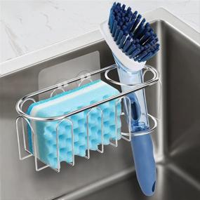 img 3 attached to 🧽 Susgo 2 in 1 Sink Sponge Holder: Rustproof Stainless Steel Caddy for an Organized Kitchen Sink