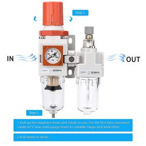 img 1 attached to 🔧 NANPU Сжатый регулятор смазчика сепаратор фильтрация: оптимальное решение для контроля качества воздуха