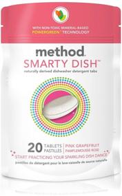 img 4 attached to 🍽️ Efficient Cleaning with Method Smarty Dish Dishwasher Tablets, Pink Grapefruit - 20 Count