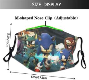 img 3 attached to 🦔 Sonic The Hedgehog Kids Reusable Face Cover Dustproof Mask for Boys Girls (2-Pack): Stylish Protection for Your Little Ones