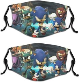 img 4 attached to 🦔 Sonic The Hedgehog Kids Reusable Face Cover Dustproof Mask for Boys Girls (2-Pack): Stylish Protection for Your Little Ones