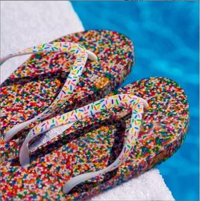 img 1 attached to Upgrade Your Shower Shoes with Showaflops Women's Antimicrobial Sandals - Athletically Stylish!