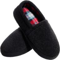 👦 festooning kids boy's slippers: comfy warm house shoes with memory foam and non-slip sole logo