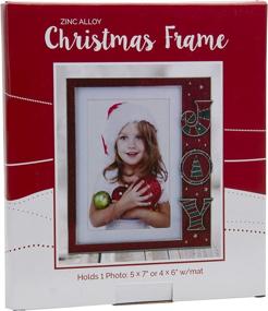 img 1 attached to Joy Christmas Pewter Picture Frame