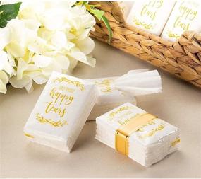 img 3 attached to 👰 Juvale 60-Count Wedding Facial Tissue Packs - Bulk Wedding Party Favors Supplies for Guests, Dry Those Happy Tears, 3-Ply, 10 Sheets Each Pack, Travel Tissue Size