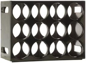 img 1 attached to 🍷 Le Cellier Wine Rack: Stylish Black Design with 16.75" Width, 12.5" Height, and 8.25" Depth