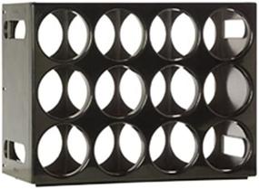 img 2 attached to 🍷 Le Cellier Wine Rack: Stylish Black Design with 16.75" Width, 12.5" Height, and 8.25" Depth