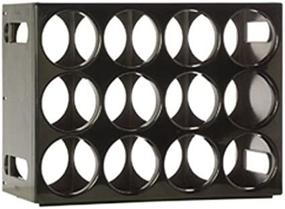 img 3 attached to 🍷 Le Cellier Wine Rack: Stylish Black Design with 16.75" Width, 12.5" Height, and 8.25" Depth