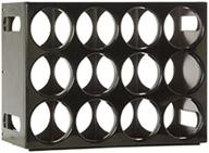 🍷 le cellier wine rack: stylish black design with 16.75" width, 12.5" height, and 8.25" depth логотип