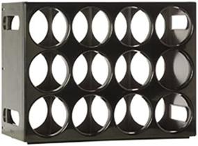 img 4 attached to 🍷 Le Cellier Wine Rack: Stylish Black Design with 16.75" Width, 12.5" Height, and 8.25" Depth