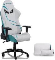 🎮 karnox genie gaming chair - ergonomic pc office chair with lumbar support, headrest, and 360° reclining - cloth gaming chair for teens in vibrant green логотип