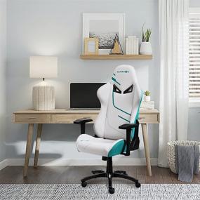 img 3 attached to 🎮 KARNOX Genie Gaming Chair - Ergonomic PC Office Chair with Lumbar Support, Headrest, and 360° Reclining - Cloth Gaming Chair for Teens in Vibrant Green