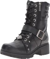 🏍️ rev up your style with harley-davidson women's talley ridge motorcycle boot logo