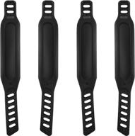 🚴 universal exercise bike pedal straps - 2 pairs of 1.7 x 12 inch straps for home or gym workouts logo