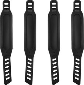 img 4 attached to 🚴 Universal Exercise Bike Pedal Straps - 2 Pairs of 1.7 x 12 Inch Straps for Home or Gym Workouts