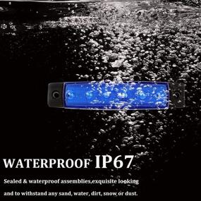 img 2 attached to 🚤 Enhance Your Marine Experience with PSEQT LED Boat Interior Lights: Marine Courtesy Light Strip for Deck, Transom, Cockpit, Navigation, Waterproof for Fishing Pontoon, Kayak, Yacht, Sailboat (Blue 10Pcs)
