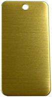🔷 rmp brass stamping blanks, rectangle with rounded corners and one hole, 0.032 inch (20 ga.), 0.867" x 1.492" - pack of 20 logo