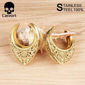 img 2 attached to 💎 Casvort Tunnels Hangers Stretcher: Glamorous Women's Jewelry that Elevates Your Style!