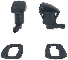 img 4 attached to High-Quality 7133-232314A Front Windshield Washer Sprayer Kit for Malibu, Pontiac G6, Saturn Aura (2008-2012, 2005-2010, 2007-2009) - OE 15247800 and 55156427AB