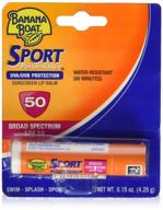 🍌 ultimate protection with banana boat sport performance lip balm spf 50 logo