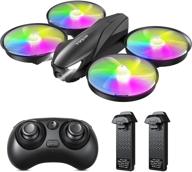 tomzon a31 mini rc drones toy for kids - 7 colors led light, 3 speeds adjustment, 3d flips, headless mode, altitude hold, remote control, gifts for beginner boys girls - includes 2 batteries logo