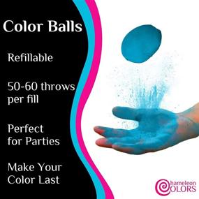 img 1 attached to 🎉 Chameleon Colors Bachelor Party Color Powder Kit - 5 Blue and 5 Black Color Balls - Exciting Bachelor Party Games - Colorful War for the Last Fling Before the Ring - Includes Instructions