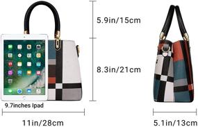 img 2 attached to 👜 TIBES Leather Fashion Shoulder Handbags & Wallets for Women – Stylish Satchels