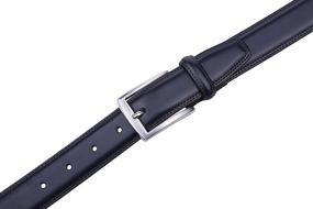 img 3 attached to Genuine Leather Dress Premium Quality Men's Accessories in Belts