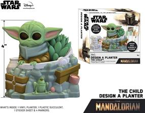 img 4 attached to 🪴 Galactic Mandalorian Design Planter: Unleash Star Wars-Inspired Greenery!