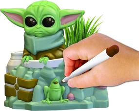 img 1 attached to 🪴 Galactic Mandalorian Design Planter: Unleash Star Wars-Inspired Greenery!