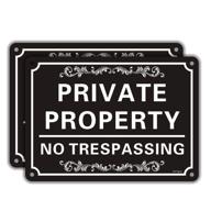 🚫 professional weatherproof trespassing signs: guaranteed protection logo