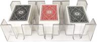 clear canasta playing card tray - yuanhe 9 deck logo