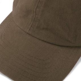 img 1 attached to 🧢 The Hat Depot: Soft Brushed & Pigment Cotton Unstructured Solid Low-Profile Baseball Cap Dad Hats - Quality and Style Combined