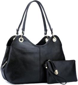 img 4 attached to 👜 KKXIU Синтетические сумки и кошельки для женщин с застежками-молниями.