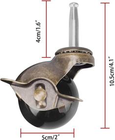 img 2 attached to 🔌 Vintage Caster Socket Replacements - Classic Castors