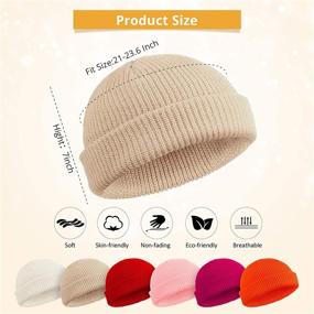 img 2 attached to 🧢 SATINIOR Trawler Beanie Watch Hat: Stylish Roll-up Edge Skullcap for Fashion Forward Men and Women