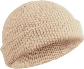 img 4 attached to 🧢 SATINIOR Trawler Beanie Watch Hat: Stylish Roll-up Edge Skullcap for Fashion Forward Men and Women