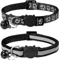 🐱 seo-optimized 2 pack of taglory reflective cat collars with breakaway feature and bell logo