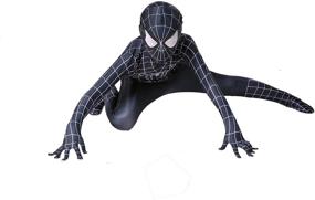 img 3 attached to 🦸 YUNFENG Superhero Bodysuit Halloween Costumes for Dress Up, Pretend Play, and More