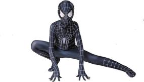 img 1 attached to 🦸 YUNFENG Superhero Bodysuit Halloween Costumes for Dress Up, Pretend Play, and More