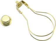 🔌 dzs elec brass round light bulb holder with lamp shade attaching finial - diy lighting accessories, clip on lampshade adapter - 1-pack logo