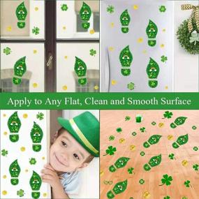 img 1 attached to 🍀 106 Pieces St. Patrick's Day Shamrock Window Clings - 8 Sheets of Festive Stickers for Party Decorations and Ornaments