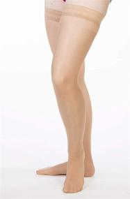 img 3 attached to 🧦 Allegro Essential 4 Sheer Compression Hose for Women - Comfortable Thigh-High Support Stockings (15-20 mmHg)