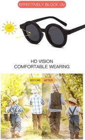 img 1 attached to Sunglasses UV400 Protection Glasses Toddler Boys' Accessories