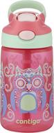 💖 contigo kids pink water bottle: 14 oz, with straw for easy hydration логотип